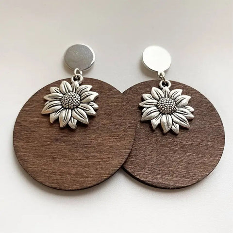 KANDRA CORK Wood Earrings