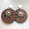 KANDRA CORK Wood Earrings