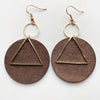 KANDRA CORK Wood Earrings