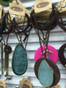 Vintage Wood Leather Necklace