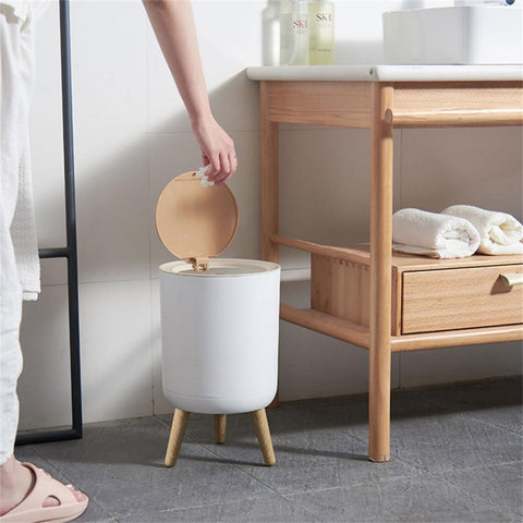 Wooden Trash Can