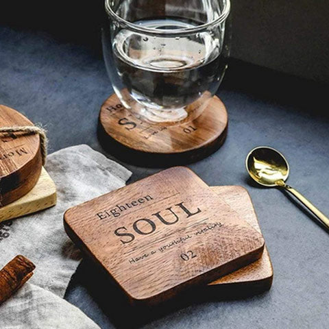 handmade wooden coasters