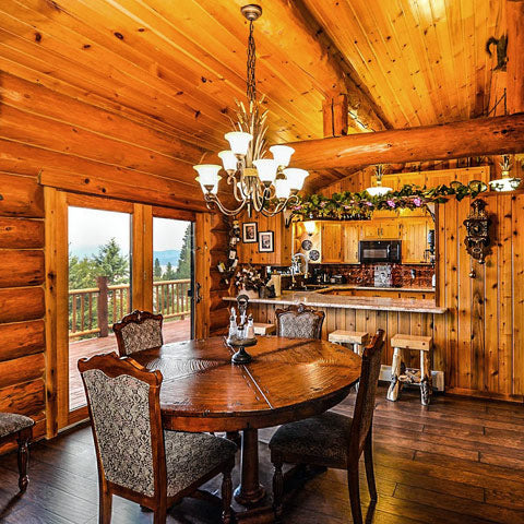 rustic wood kitchen